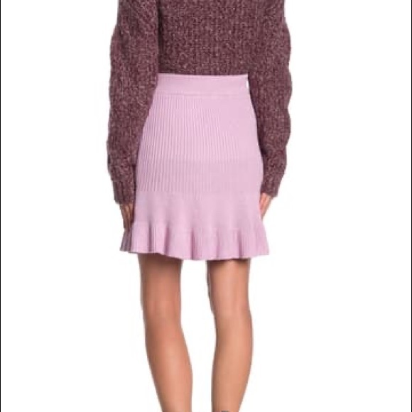 Free People Solid Ribbed Mini Skirt NEW WITH TAG - Picture 3 of 6